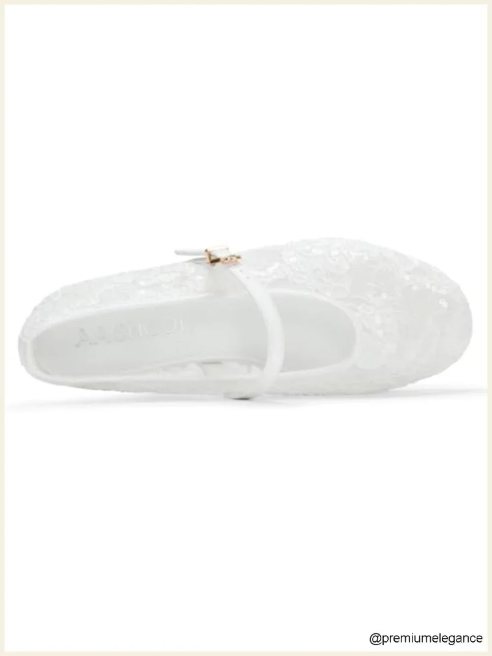 Women's Lace Mesh Ballet Flats Mary Jane Ankle Strap Ballerina Shoes